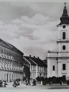 Carte postala, biserica in Satu Mare, 1934