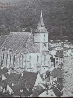 Carte postala, Biserica Neagra din Brasov, perioada interbelica