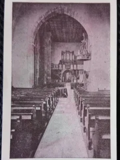 Carte Postala, Biserica Reformata din Dej, 1928