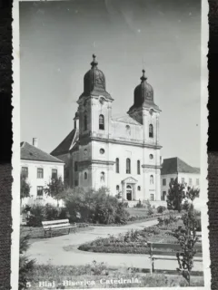 Carte postala, Blaj, Biserica Catedrala, 1944