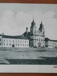 Carte postala, Blaj Catedrala si Seminarul teologic, 1928