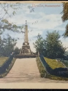 Carte Postala, Braila, Monumentul, 1911