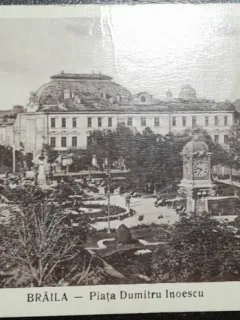 Carte postala, Braila, Piata Dumitru Inoescu, 1931