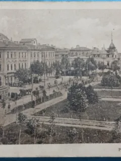 Carte Postala, Braila, Piata Sf. Arhangheli, perioada interbelica