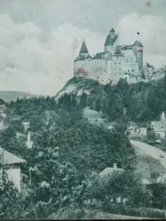 Carte postala, Bran, Castelul Regal, 1927