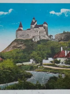 Carte postala, Bran, Castelul Regal, 1931