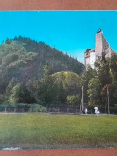 Carte postala, Bran Castelul Regal, perioada interbelica