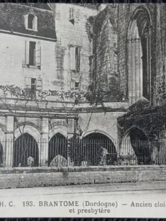 Carte postala, Brantome, Ancien cloitre et presbytere, perioada interbelica