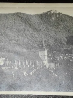 Carte postala, Brasov, Biserica Neagra, 1943