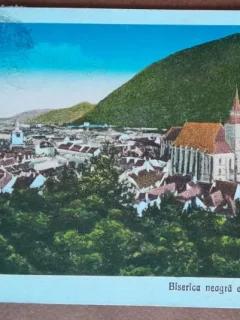 Carte postala, Brasov, Biserica Neagra Evang. Luterana, 1932