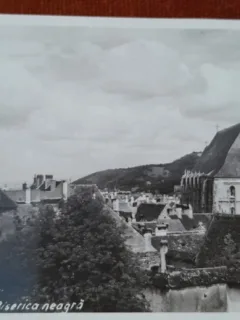 Carte postala, Brasov, Biserica Neagra, perioada interbelica