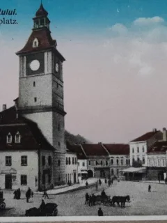 Carte postala, Brasov, Casa sfatului, perioada interbelica