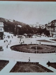 Carte postala, Brasov, centrul orasului, perioada interbelica