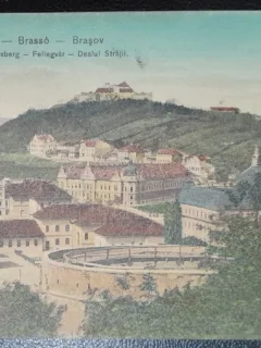 Carte postala, Brasov, Dealul Strajii, 1908