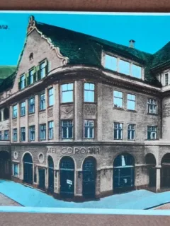 Carte postala, Brasov hotel Corona, 1930