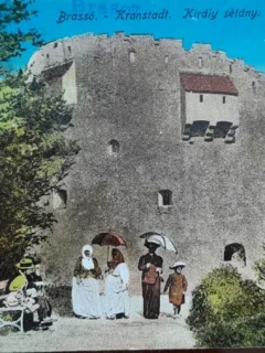 Carte postala, Brasov, Promenada Konigs, perioada interbelica