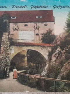 Carte postala, Brasov, promenada, perioada interbelica