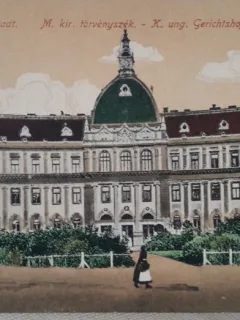 Carte postala, Brasov Tribunalul, perioada interbelica