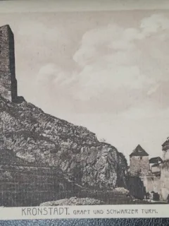 Carte postala, Brasov, Turnul Negru, 1927