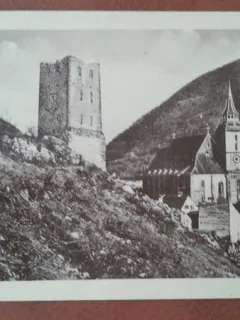 Carte postala, Brasov Turnul Negru, 1935
