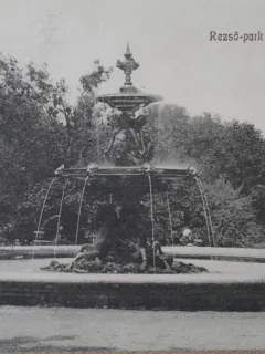 Carte postala, Brasov, vedere din parc, 1910