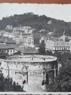 Carte postala, Brasov, vedere generala, 1937