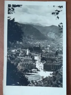 Carte postala, Brasov vedere generala, 1940