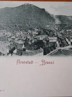 Carte postala, Brasov vedere generala, inceput de secol XX