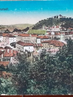 Carte postala, Brasov vedere generala, perioada interbelica