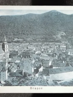 Carte postala, Brasov vedere generala, perioada interbelica