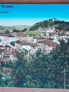 Carte postala, Brasov, vedere generala, perioada interbelica