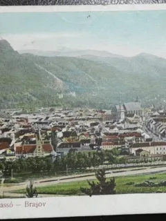 Carte postala, Brasov vedere generala, perioada interbelica