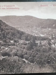 Carte postala, Brasov vedere generala, perioada interbelica