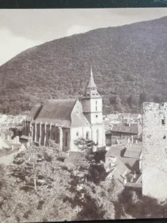 Carte postala, Brasov, vedere generala, perioada interbelica