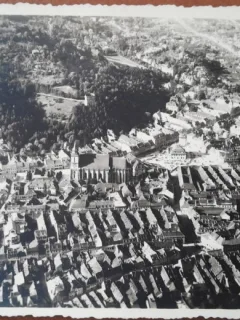 Carte postala, Brasov, vedere generala, perioada interbelica