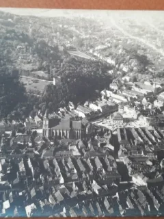 Carte postala, Brasov, vedere generala, perioada interbelica