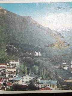 Carte postala, Brasov, vedere generala, perioada interbelica