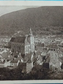 Carte Postala, Brasov, vedere generala, perioada interbelica