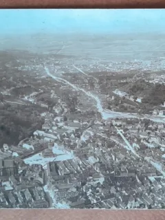 Carte postala, Brasov vederea centrului, perioada interbelica