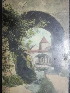 Carte postala, Brasov, zidurile de jos, perioada interbelica