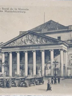 Carte postala, Bruxelles, Theatre Royal de la Monnaie, perioada interbelica