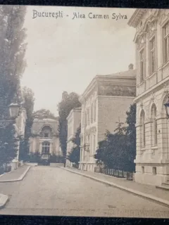 Carte Postala, Bucuresti, Aleea Carmen Sylva, perioada interbelica