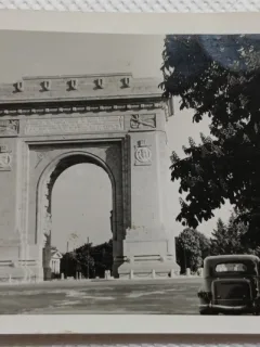 Carte postala, Bucuresti Arcul de Triumf, anii 40