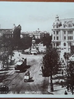 Carte postala, Bucuresti Bdul. Bratianu, 1930