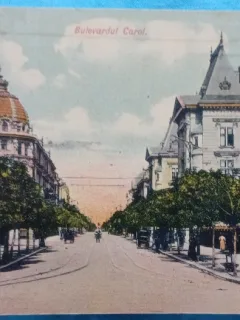 Carte Postala, Bucuresti, Bulevardul Carol, perioada interbelica