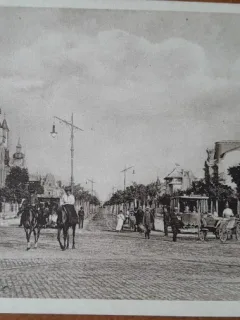 Carte postala, Bucuresti Bulevardul Coltea, perioada interbelica