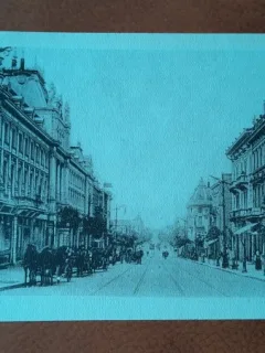 Carte postala, Bucuresti Bulevardul Elisabeta, perioada interbelica