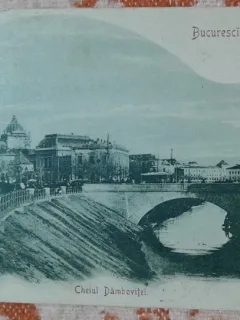 Carte postala, Bucuresti, Cheiul Dambovitei, 1901