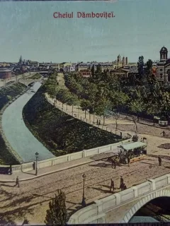 Carte postala - Bucuresti: Cheiul Dambovitei