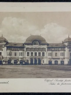 Carte Postala, Bucuresti, Edificiul Societatii Functionarilor Publici, 1916